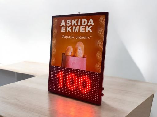 Askıda Ekmek Led Panosu